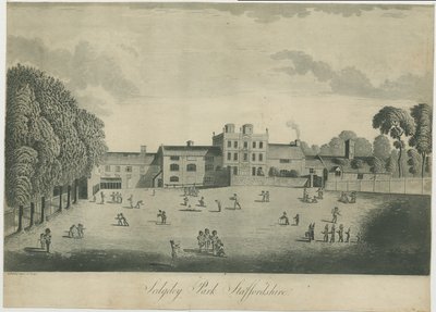 सेडगले पार्क स्कूल: एक्वाटिंट उत्कीर्णन, एनडी [सी 1797] द्वारा अज्ञात