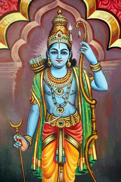 श्री वडापतिरा कालियाम्मन हिंदू मंदिर। विष्णु का अवतार। भगवान राम 7वें अवतार। सिंगापुर द्वारा अज्ञात