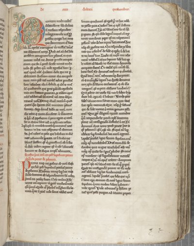 हिप्पो 'ओपेरा' के सेंट ऑगस्टाइन, फोल 106 रेक्टो, c.1200 (चर्मपत्र पर कलम और स्याही) द्वारा अज्ञात