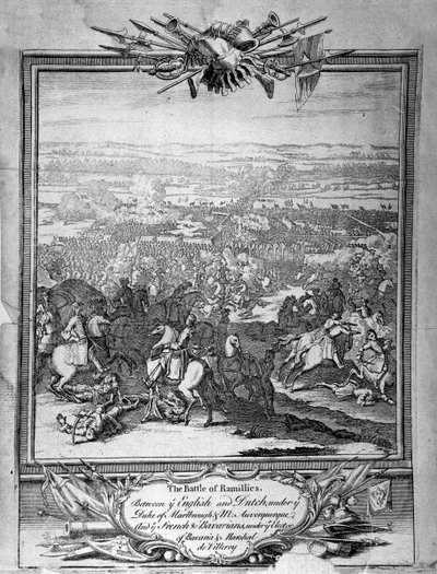रामलीज़ की लड़ाई, c.1780 (उत्कीर्णन) द्वारा अज्ञात