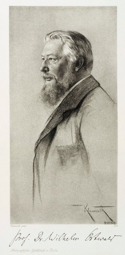 विल्हेम ओस्टवाल्ड, लातवियाई रसायनज्ञ, c 1910 द्वारा अज्ञात