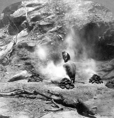 जेम लेक, माउंट आबू, भारत में 1903 में तपस्या करते हुए एक उपदेश। द्वारा अंडरवुड और अंडरवुड