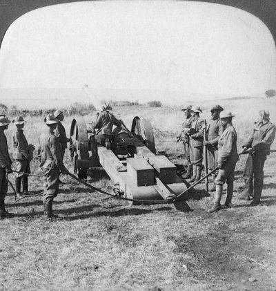 ब्रिटिश नौसैनिक बंदूक, दक्षिण अफ्रीका, बोअर युद्ध, 1900 द्वारा अंडरवुड और अंडरवुड
