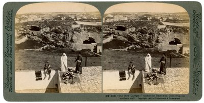 यरुशलम को दमिश्क गेट, फिलिस्तीन, 1901 से देखा गया। द्वारा अंडरवुड और अंडरवुड