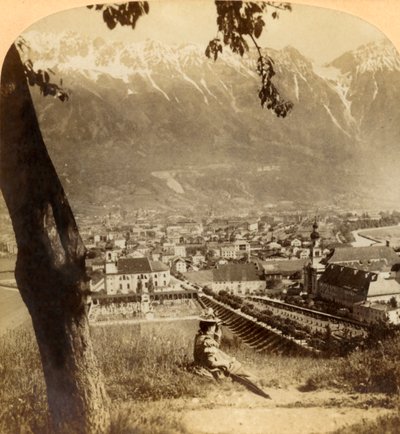 सुरम्य इंस्ब्रुक, द कैपिटल ऑफ टायरॉल, ऑस्ट्रिया ..., 1898। द्वारा अंडरवुड और अंडरवुड