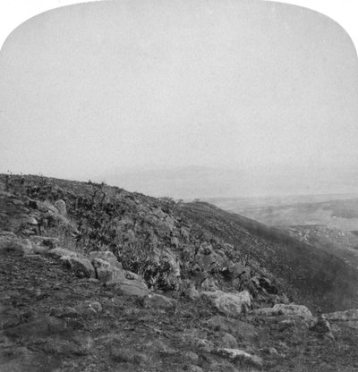 स्पायन कोप के दक्षिण ढलान, दक्षिण अफ्रीका, बोअर युद्ध, 1901। द्वारा अंडरवुड और अंडरवुड