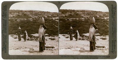 1900 में इमास एम्मस, फिलिस्तीन का गाँव। द्वारा अंडरवुड और अंडरवुड