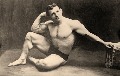 हैवी वेट रेसलर का पोर्ट्रेट, जोहान लेम, c.1910 द्वारा Unknown