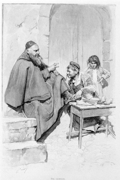 1870 में सिसिली में एक थानेदार। द्वारा अज्ञात कलाकार