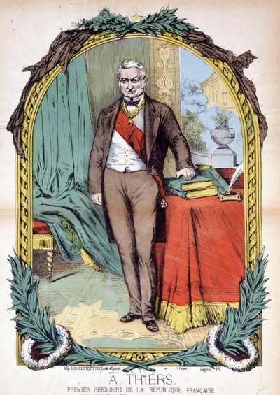 एडोल्फ थियर्स (1797-1877), फ्रांसीसी राजनीतिज्ञ, पत्रकार और इतिहासकार। द्वारा अज्ञात कलाकार