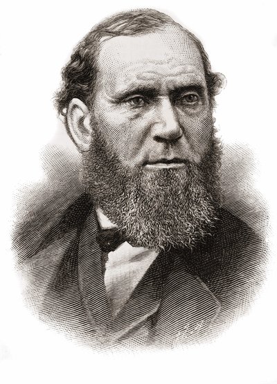 एलन पिंकर्टन (1819-1884), स्कॉटिश मूल के अमेरिकी जासूस। द्वारा अज्ञात कलाकार
