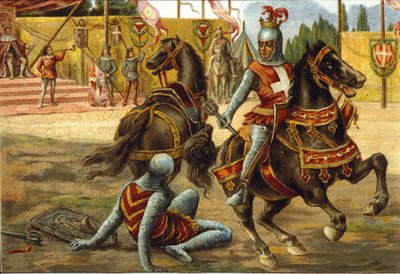 Savoy (1360 -1391) के Amedee VII ने एक टूर्नामेंट के दौरान द रेड काउंट कहा। सेवॉय (तथाकथित रोसो) का अमेडियो VIII। द्वारा अज्ञात कलाकार