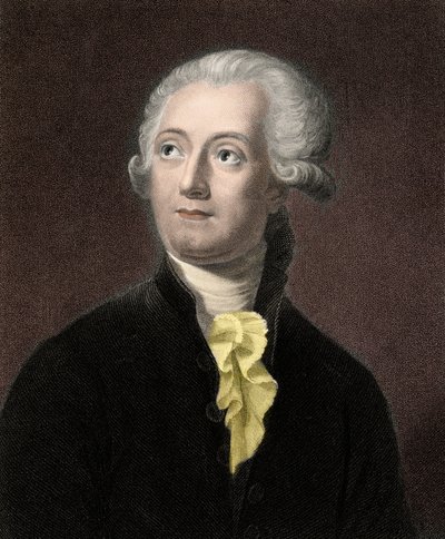 एंटोनी लॉरेंट लवॉज़ियर (1743-1794) - उत्कीर्णन - 19वीं शताब्दी द्वारा अज्ञात कलाकार