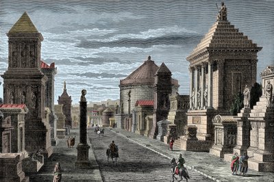 एपियन वे - वाया एपिया ए रोम - एपियन वे टू रोम - द्वारा अज्ञात कलाकार