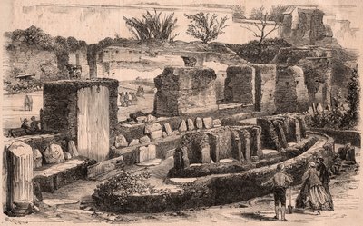 कैसर्स पैलेस में रोम में नेपोलियन III द्वारा पुरातत्व खुदाई का आयोजन किया गया द्वारा अज्ञात