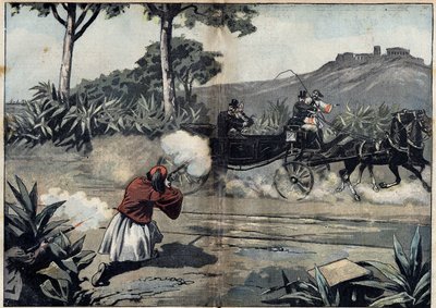 ग्रीस के राजा जॉर्ज प्रथम और उनकी बेटी पर हमला - 20 फरवरी द्वारा अज्ञात कलाकार