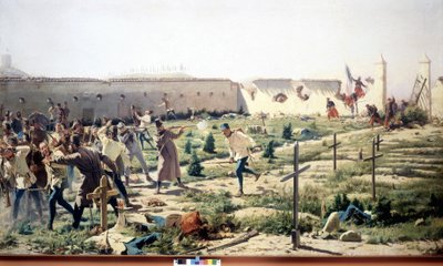 24 जून 1859 को फ्रांसीसी-सार्डिनियन और ऑस्ट्रियाई सेना का विरोध करते हुए, सोलफेरिनो, लोम्बार्डी की लड़ाई। म्यूजियो डेल रिसोर्गिमेंटो। मिलन द्वारा अज्ञात कलाकार