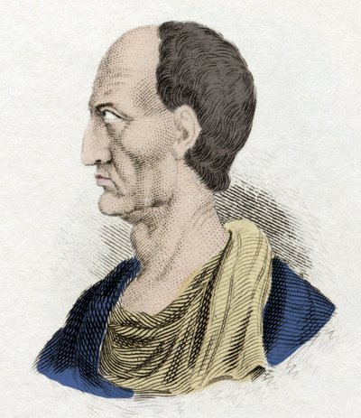कैयस मारियस ने बुद्धिमान व्यक्ति (157-86 ईसा पूर्व) को सामान्य और रोमन राजनेता कहा। 19वीं सदी की नक्काशी। द्वारा अज्ञात कलाकार