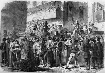 रोम का कार्निवल 1858 में Gierdziejewski द्वारा एक चित्र पर आधारित है। द्वारा अज्ञात कलाकार