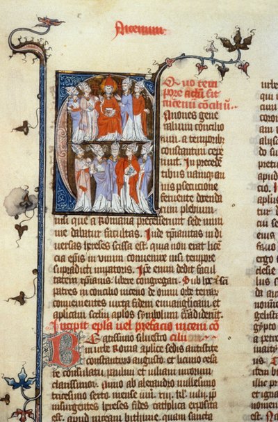 Nicaea की परिषद - पांडुलिपि रोशनी (इसिडोर के लिए जिम्मेदार पहली विश्वव्यापी परिषदों का प्राचीन लैटिन अनुवाद), मध्य युग (रेफरी। 365, 351r)। बी श्री टूलूज़। टूलूज़ नगर पुस्तकालय के लिए प्राधिकरण के लिए आवेदन (दूरभाष: 05 62 27 66 द्वारा अज्ञात कलाकार