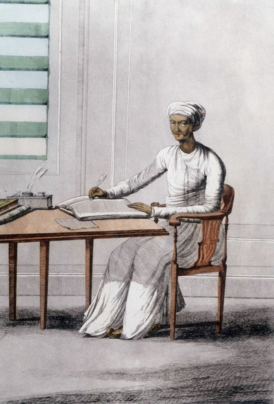 संस्कृति, सभ्यता और भारतीय समाज: एक लेखक का चित्र, भारत। द्वारा अज्ञात कलाकार
