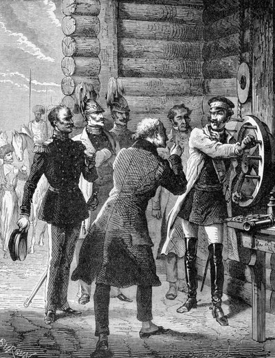 सम्राट निकोलस प्रथम ने 1838 में सेंट पीटर्सबर्ग से वारसॉ तक टेलीग्राफ लाइन का पहला परीक्षण किया। 19वीं शताब्दी की नक्काशी द्वारा अज्ञात कलाकार