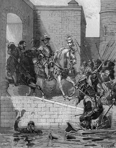 एंट्रे ऑफ हेनरी IV (1553-1610), फ्रांस के राजा, पेरिस में, 22 मार्च द्वारा अज्ञात कलाकार
