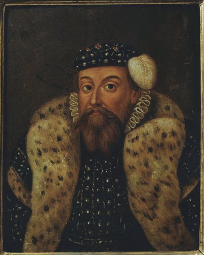 एरिक XIV de Suede - स्वीडन के राजा एरिक XIV का पोर्ट्रेट (1533-1577), बेनामी। लकड़ी पर तेल। आयाम: 19x15 सेमी। राष्ट्रीय संग्रहालय स्टॉकहोम द्वारा अज्ञात कलाकार