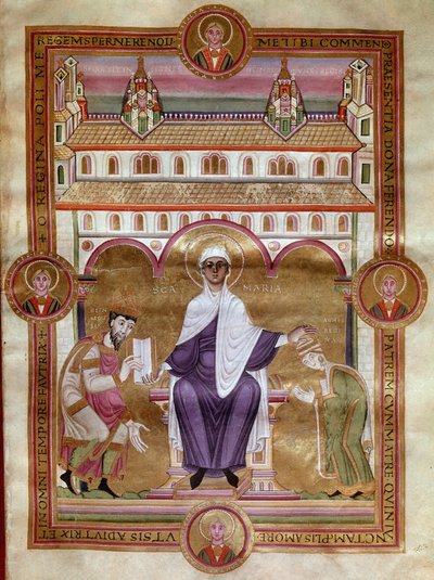 सम्राट हेनरी III का इवेंजेलिकल पेज (गोल्डन बाइबिल) कहता है कि काला (1017-1056) उसकी पत्नी एग्नेस डी'एक्विटेन (एग्नेस डी पोइटौ ओउ डे पोइटियर्स) के साथ घुटने टेकने का प्रतिनिधित्व करता है। द्वारा अज्ञात कलाकार