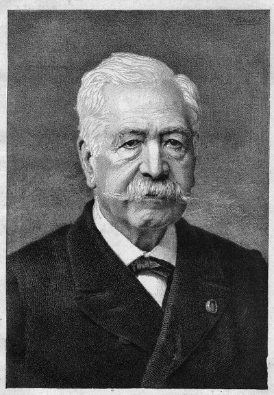 फर्डिनेंड डी लेसेप्स (1805-1894), फ्रांसीसी राजनयिक और प्रशासक। द्वारा अज्ञात कलाकार