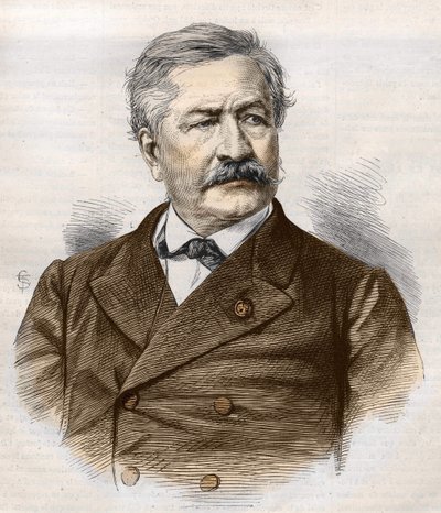 फर्डिनेंड डी लेसेप्स (1805 - 1894), उत्कीर्णन, बियानचेट्टी संग्रह द्वारा अज्ञात कलाकार