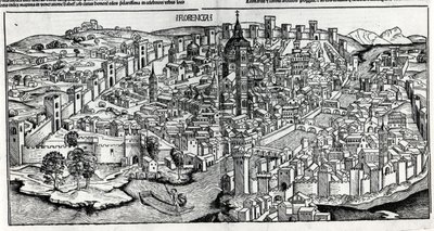 1470 में फ्लोरेंस। द्वारा अज्ञात कलाकार