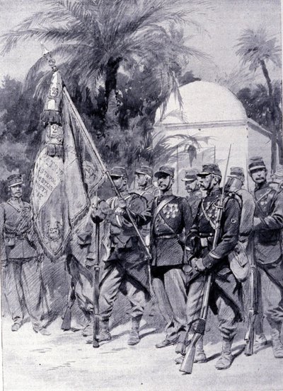 वर्दी में विदेशी सेना के जवान। 1878. द्वारा अज्ञात कलाकार