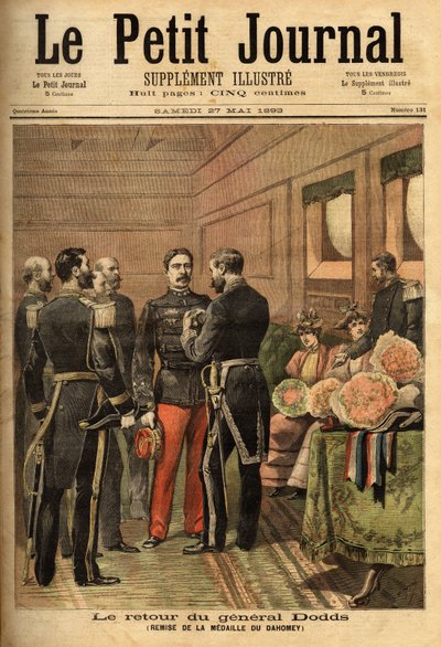 जनरल अल्फ्रेड डोड्स (1842-1922), इंडोचाइना के मिशन के दौरान खुद को प्रतिष्ठित करने और सेनेगल को शांत करने के बाद, उन्होंने डाहोमी अभियान का नेतृत्व किया और नेवी हैन्स के कमिश्नर जनरल द्वारा प्रस्तुत डाहोमी पदक प्राप्त किया। सेल्वा का संग्रह द्वारा अज्ञात कलाकार