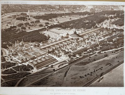 वियना में 1873 की विश्व प्रदर्शनी का सामान्य दृश्य। द्वारा अज्ञात कलाकार