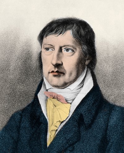 जॉर्ज विल्हेम फ्रेडरिक हेगेल (1770-1831) अंग्रेजी दार्शनिक, उत्कीर्णन c1825 द्वारा अज्ञात कलाकार