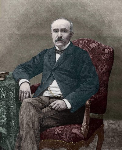 जॉर्जेस क्लेमेंसौ (1841-1929), 1885 में फ्रांसीसी राजनीतिज्ञ। द्वारा अज्ञात कलाकार
