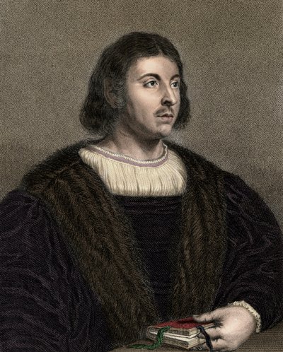 Giovanni Boccaccio (Boccace) १३१३-१३७५ - उत्कीर्णन - १९वीं शताब्दी द्वारा अज्ञात कलाकार