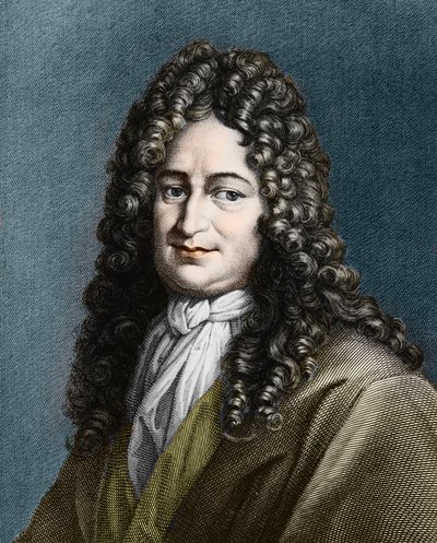 गॉटफ्राइड विल्हेम वॉन लाइबनिज (1646-1716), जर्मन दार्शनिक द्वारा अज्ञात कलाकार