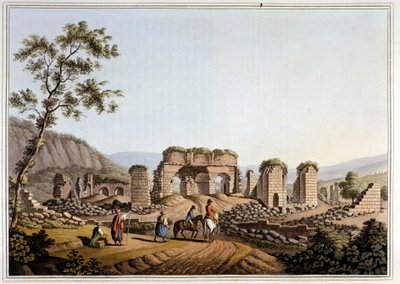 यूनान। इफिसियों में डायना (आर्टेमिस) के मंदिर के खंडहर द्वारा अज्ञात कलाकार