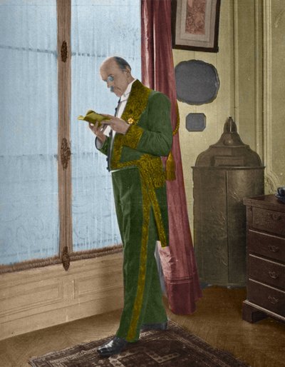 अकादमी में जाने से पहले घर पर फ्रांसीसी लेखक हेनरी डी रेग्नियर (1864-1936) द्वारा अज्ञात कलाकार