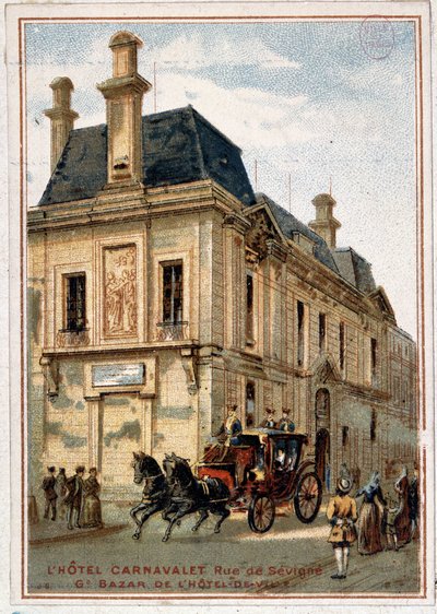 होटल कार्नावलेट, स्टोर का विज्ञापन "सिटी हॉल का ग्रैंड बाजार", वी। 1895 द्वारा अज्ञात कलाकार