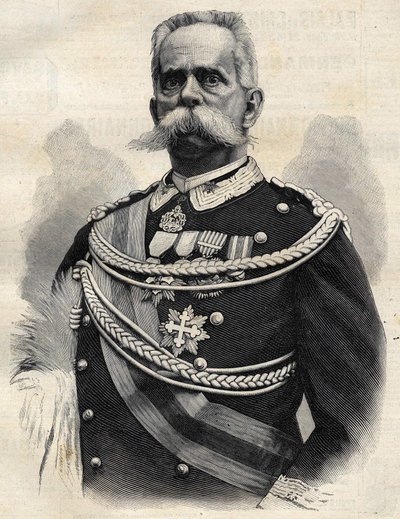हम्बर्ट प्रथम (1844-1900), इटली के राजा। द्वारा अज्ञात कलाकार