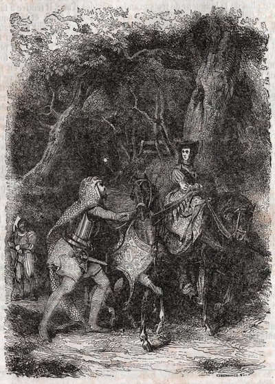 हाइपल्का रोडोमोंट द्वारा गिरफ्तार - 1851 लुडोविको एरियोस्टो द्वारा "" फ्यूरियस रोलैंड "" (ऑरलैंडो फ्यूरियोसो) (16 वीं शताब्दी) से उत्कीर्णन, एरियोस्टो के रूप में जाना जाता है - काउंट ऑफ ट्रेसन द्वारा इतालवी से अनुवादित संस्करण और गुस्ता द्वारा अज्ञात कलाकार