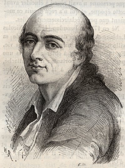 जीन-क्लाउड डेलामेथेरी (जीन क्लाउड ला मेथेरी) (1743-1817) फ्रांसीसी प्रकृतिवादी, खनिज विज्ञानी और जीवाश्म विज्ञानी। द्वारा अज्ञात कलाकार