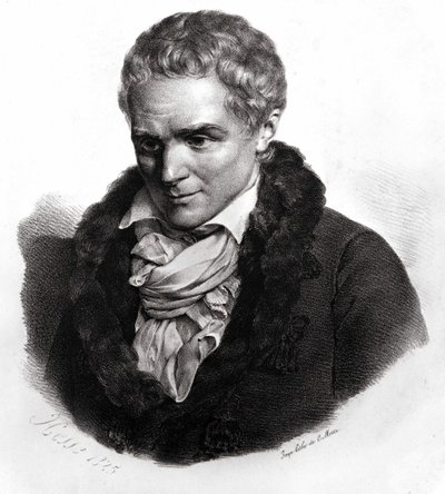 जीन-जैक्स रूसो (1712-1778), फ्रांसीसी भाषी जिनेवा लेखक और दार्शनिक। द्वारा अज्ञात कलाकार