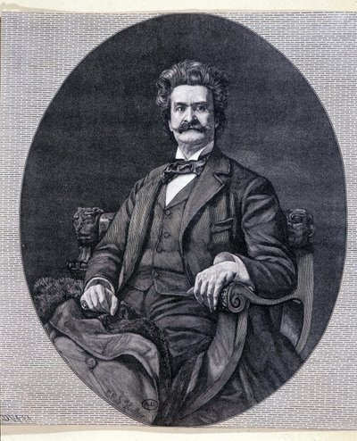 जोहान II स्ट्रॉस जूनियर (1825-1899), ऑस्ट्रियाई संगीतकार। द्वारा अज्ञात कलाकार