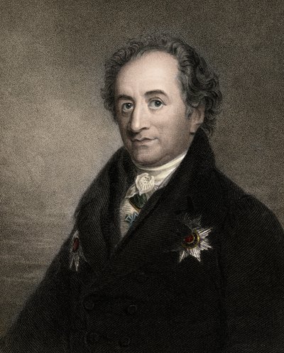 गोएथे द्वारा जोहान वोल्फगैंग 1749-1832 - उत्कीर्णन - 19वीं शताब्दी द्वारा अज्ञात कलाकार