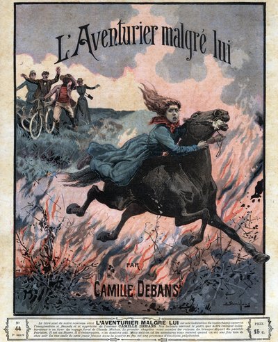एल'एडवेंचरर ने उन्हें बदनाम किया - 1897 के "जर्नल डेस वॉयेज" में केमिली डेबंस के उपन्यास का चित्रण द्वारा अज्ञात कलाकार