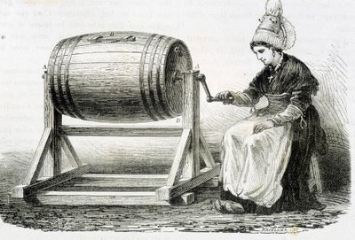 नॉर्मंडे मंथन - लुई फिगुएरे द्वारा "" उद्योग के चमत्कार "" में द्वारा अज्ञात कलाकार